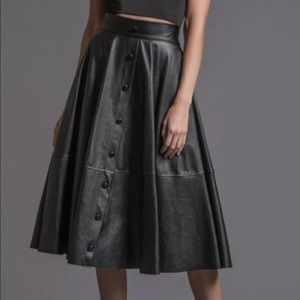 J.O.A Los Angeles faux leather skirt